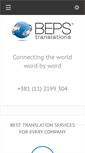 Mobile Screenshot of bepstranslations.com